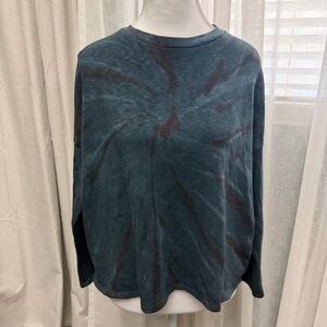 OLIVACEOUS Tie-Dye Long Sleeve Shirt NWT Size L